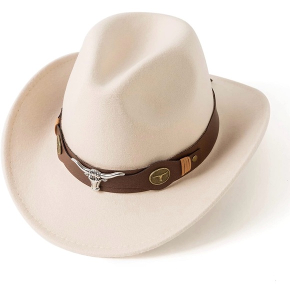 Classic Cowboy hat with wide belt - Picture 2 of 4